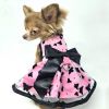 All Aflutter Pink & Black Dog Dress