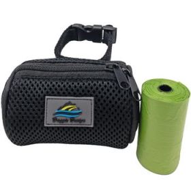 American River Poop Bag Holder - Black (DoggieDesign Size: One Size)