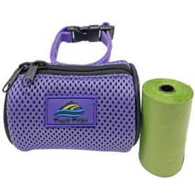 American River Poop Bag Holder - Paisley Purple (DoggieDesign Size: One Size)