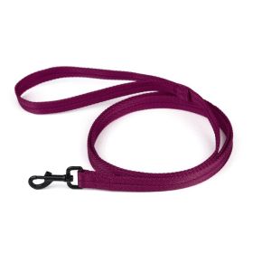 Nylon Flat Leash (DL Color: Berry)