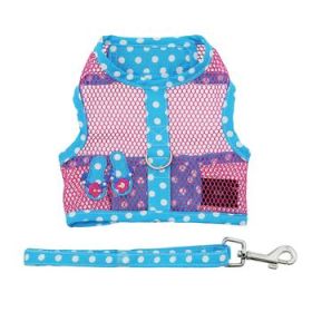 Cool Mesh Dog Harness Under the Sea Collection - Pink and Blue Flip Flop (DoggieDesign Size: X-Small)