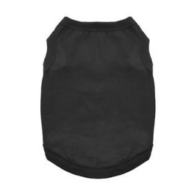 Cotton Dog Tank - Jet Black (DoggieDesign Size: X-Small)