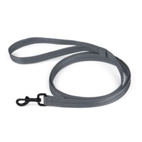 Nylon Flat Leash (DL Color: Grey)