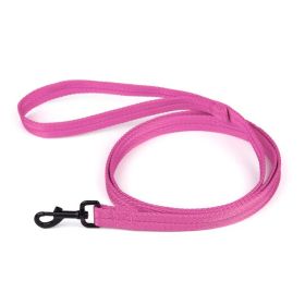 Nylon Flat Leash (DL Color: Hot Pink)