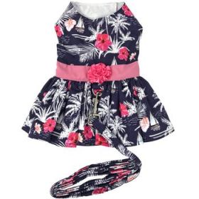 Moonlight Sails Dog Dress with Matching Leash (DoggieDesign Size: X-Small)