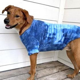 Soft Plush Pullover - Tie-Dye Blue (DoggieDesign Size: X-Small)