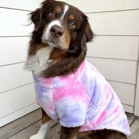 Soft Plush Pullover - Tie-Dye Pink & Purple (DoggieDesign Size: X-Small)