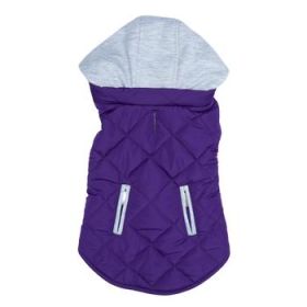 Weekender Dog Sweatshirt Hoodie - Purple (DoggieDesign Size: X-Small)