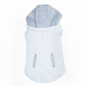 Weekender Dog Sweatshirt Hoodie - White (DoggieDesign Size: X-Small)